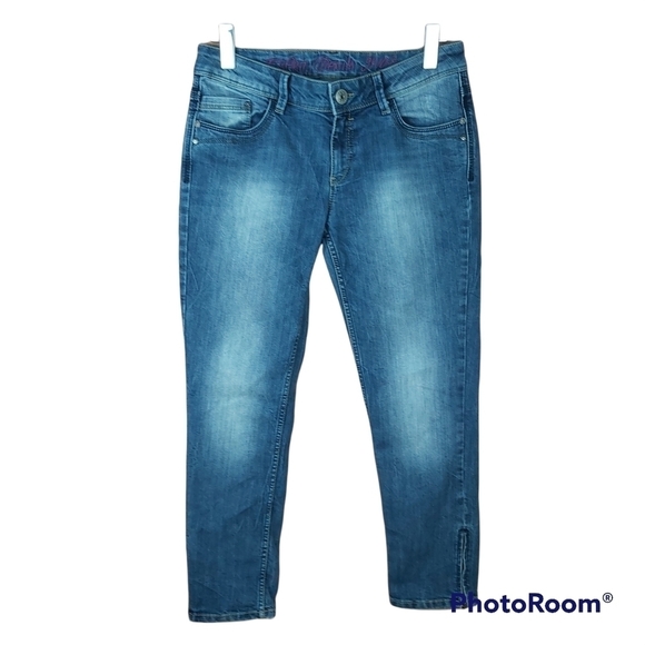📣2/40$📣 ESPRIT 94107 ankle zip stretch jeans size 29 - Picture 1 of 10